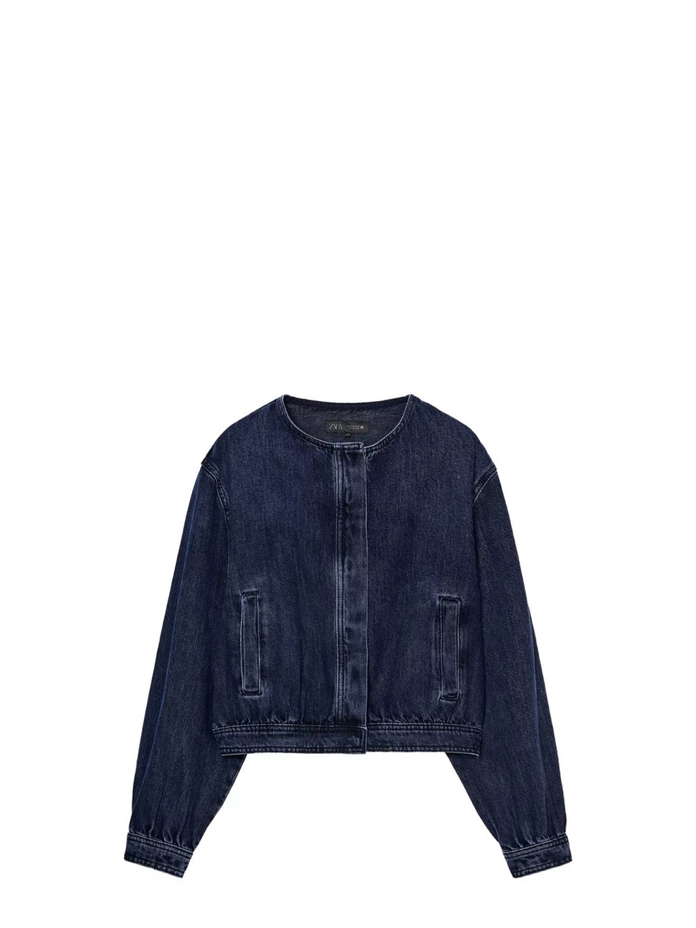 Zara Z1975 Denim Bomber Jacket